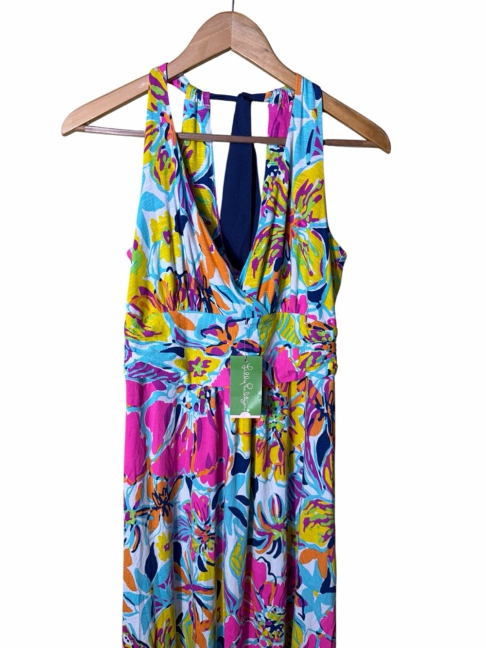 NEW Lilly Pulitzer Amanda Halter Maxi Dress in Besame Mucho Size Large - Picture 3 of 7